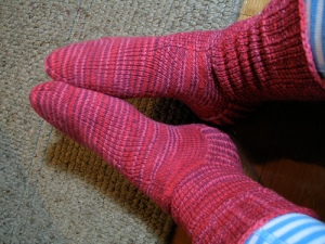 finished socks, 6 months later!